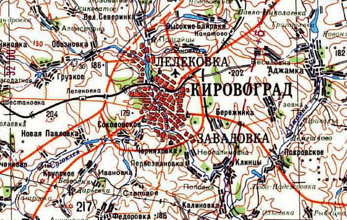 Карта г.Кировоград